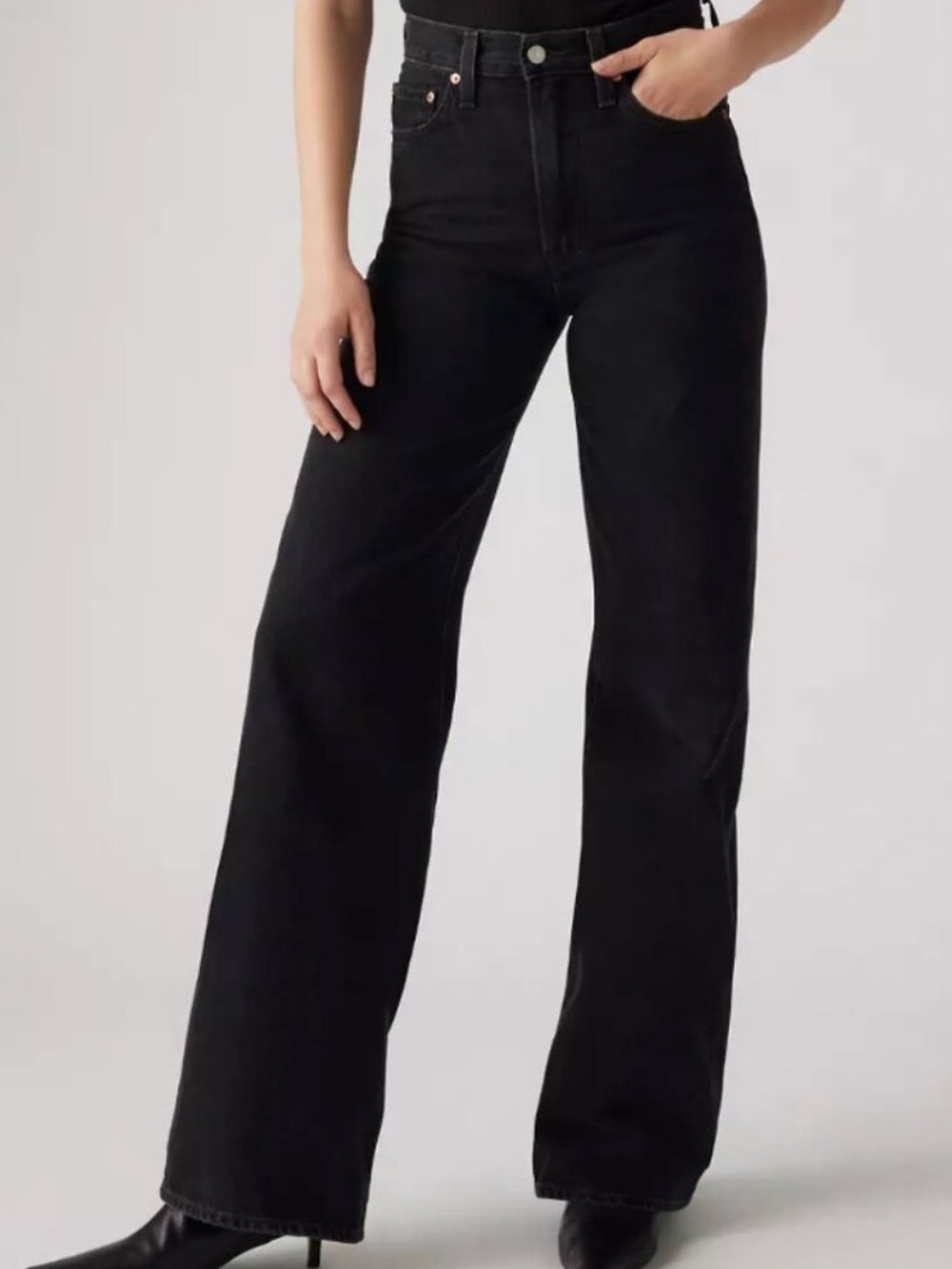 Black Levi’s Ribcage Wide Leg